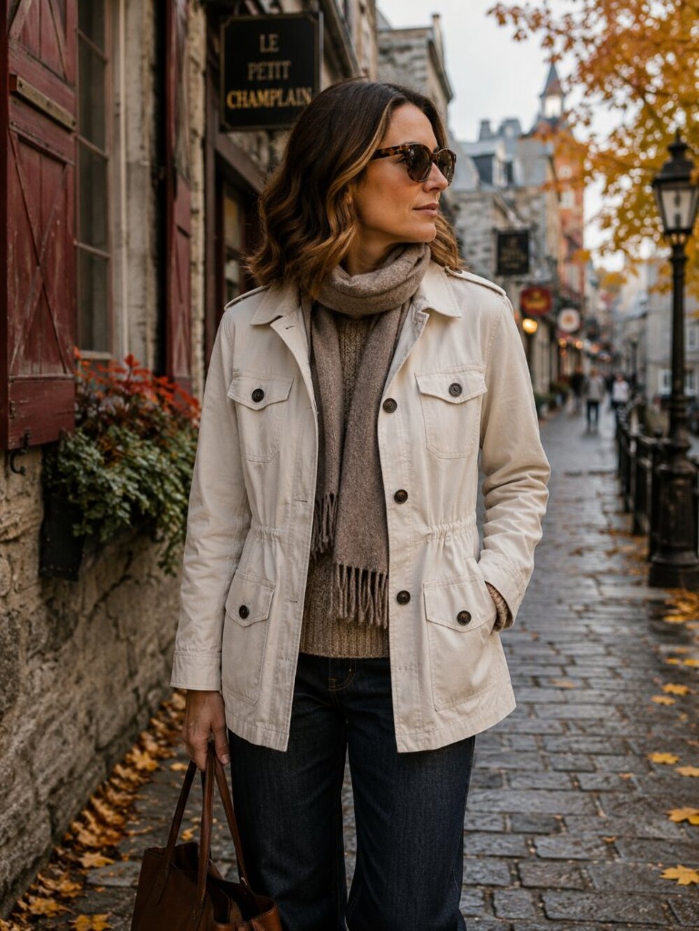 Banana Republic Beige Utility Jacket | Structured Cotton Safari Style | Size XL